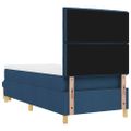 vidaXL Posteľ s pružinovým rámom Modrá 200 x 90 cm látka