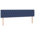 vidaXL Posteľný rám boxspring s matracom modrý 180x200 cm látka