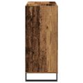 vidaXL Skrinka na gramofónové platne Staré drevo 84,5 x 38 x 89 cm