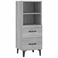 vidaXL Komoda sivý dub sonoma 34,5x34x90 cm spracované drevo
