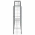 vidaXL Oblúkové gabiónové koše 25 ks 400x50x160/180 cm pozink. železo