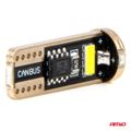 LED CANBUS BULBS T10e W5W 3x2055 SMD Biela 12V/24V AMIO-03720