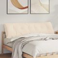 vidaXL Poduška na chrbát Béžová 180 x 50 cm Mikrovlákno