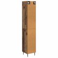 vidaXL Sada skríň 2 ks 33 x 34,5 x 90 cm Kompozitné drevo Staré drevo
