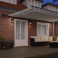 vidaXL Ručne zaťahovacia markíza s LED antracit a biela 500x300 cm