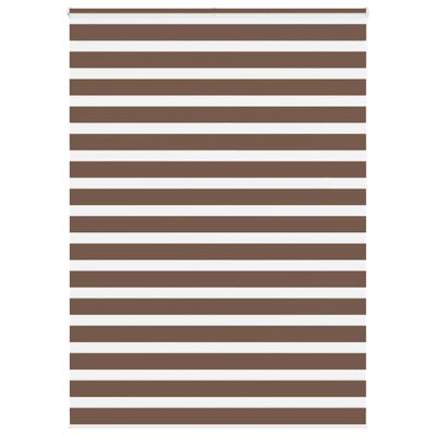 vidaXL Zebra roleta hnedá 160x230 cm šírka látky 155,9cm polyester