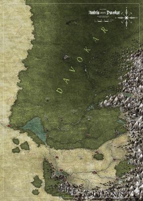 Symbaroum: Ambria and the forest of Davokar (mapa)