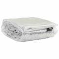 vidaXL Priehľadná plachta s okami 4x10 m PVC