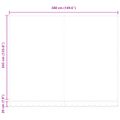 vidaXL Sklopná markíza Viacfarebný 400 × 350 cm Polyester a hliník