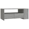 vidaXL Konferenčný stolík sivý dub sonoma 102x55x42cm kompozitné drevo