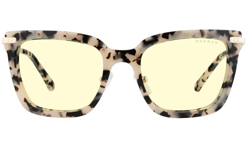 GUNNAR kancelárske/hermé okuliare KAIA CREAM MARBLE jantárové sklá BLF 65 GUNNAR focus