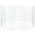 vidaXL Voľný výbeh pre zvieratá 10 panelov 54x100cm pozinkované železo