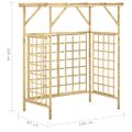 vidaXL Záhradná pergola pre dva koše impregnovaná borovica