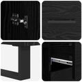 vidaXL Highboard 2 ks Čierny dub 69,5 x 34 x 180 cm