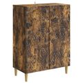 vidaXL Servírovacia skriňa Dymový dub 66 x 34,5 x 90 cm
