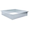 vidaXL Plot proti slimákom pozinkovaná oceľ 100x100x25 cm