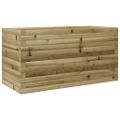 vidaXL Záhradný kvetináč 90x40x45,5 cm impregnovaná borovica