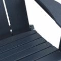 vidaXL Skladacia Adirondack kreslo Námornícka modrá