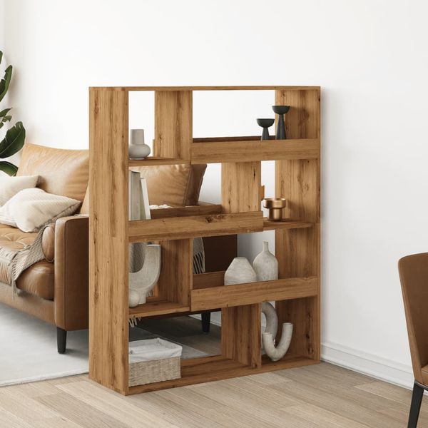 vidaXL Deliaca stena dub artisian 100x33x125,5 cm kompozitné drevo