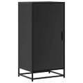 vidaXL Regál na topánky čierna 48x38x97,5 cm spracované drevo