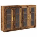 vidaXL Nástenné skrinky 2 ks Staré drevo 69,5 x 34 x 90 cm