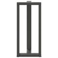 vidaXL Nohy barového stola v tvare T, 2 ks, antracitové, 50x35x(90-91) cm, oceľ