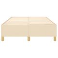 vidaXL Posteľný rám s boxspringom krémová 120x200 cm látka
