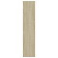 vidaXL Knižnica farba dubu sonoma 80x24x108 cm drevotrieska