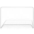 vidaXL Futbalové bránky so sieťami 2 ks 182x61x122 cm oceľové biele