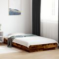 vidaXL Posteľný rám dymový dub 75x190 cm kompozitné drevo