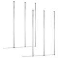 vidaXL Sprchové zásteny 2 ks 104x130 cm tvrdené sklo priehľadná