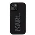 Puzdro Karl Lagerfeld pre iPhone 15 6,1" KLHCP15S3DMBKCK čierne HC 3D Logo Glitter