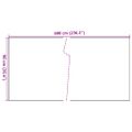 vidaXL Balkónová zástena antracitová 600x90 cm polyratan
