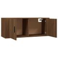 vidaXL Nástenné TV skrinky 3 ks hnedý dub 100x34,5x40 cm