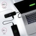 AXAGON HMC-6GL, USB 3.2 Gen 1 hub, 3x USB-A, HDMI 4k/30Hz, RJ-45 GLAN, PD 100W, kabel USB-C 20cm Dokovací stanice, USB typ C, kompatibilní s Thunderbolt 3, 1x HDMI, 3x USB 3.0, 1x USB typ C, RJ-45, Power Delivery 60W