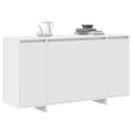 vidaXL Servírovacia skriňa Biela 135 x 41 x 75 cm Kompozitné drevo