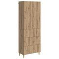 vidaXL Sada skríň 2 ks 66 x 34,5 x 90 cm Kompozitné drevo Dub artisan