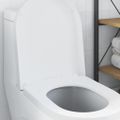 vidaXL WC sedadlo Nastaviteľné Biela 48 x 36,5 x 4,5 cm Polypropylén
