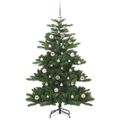 vidaXL Umelý Sklápací Vianočný Stromček Zelená 150 cm PVC a oceľ