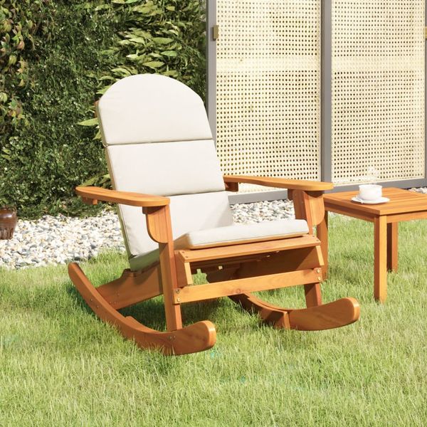 vidaXL Adirondack Hojdacie kreslo s vankúšmi masívne akáciové drevo