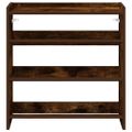 vidaXL Regál na topánky dymový dub 60x25x62 cm spracované drevo
