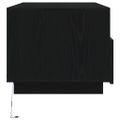vidaXL Konferenčný stolík s LED svetlami, čierny dub 90x49x40 cm