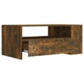 vidaXL Konferenčný stolík dymový dub 102x55x42 cm kompozitné drevo