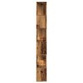 vidaXL Skriňa na knihy/Izbový prepážka Old Wood 80x24x186 cm
