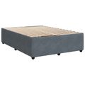 vidaXL Posteľ boxspring s matracom Tmavosivá 160 x 200 cm Zamat