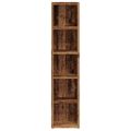 vidaXL Skrinky na CD 2 ks, staré drevo 21x16x93,5 cm, kompozitné drevo
