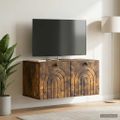 vidaXL Nástenná TV skrinka Nástenný Dymový dub 59,5 x 31 x 30 cm