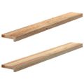 vidaXL Okenný parapet 2 ks 120x15x2 cm neošetrený dubový masív