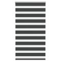 vidaXL Zebra roleta čierna 70x150 cm šírka látky 65,9 cm polyester