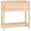 vidaXL Kvetináč s policou 82,5x34,5x81 cm masívna borovica